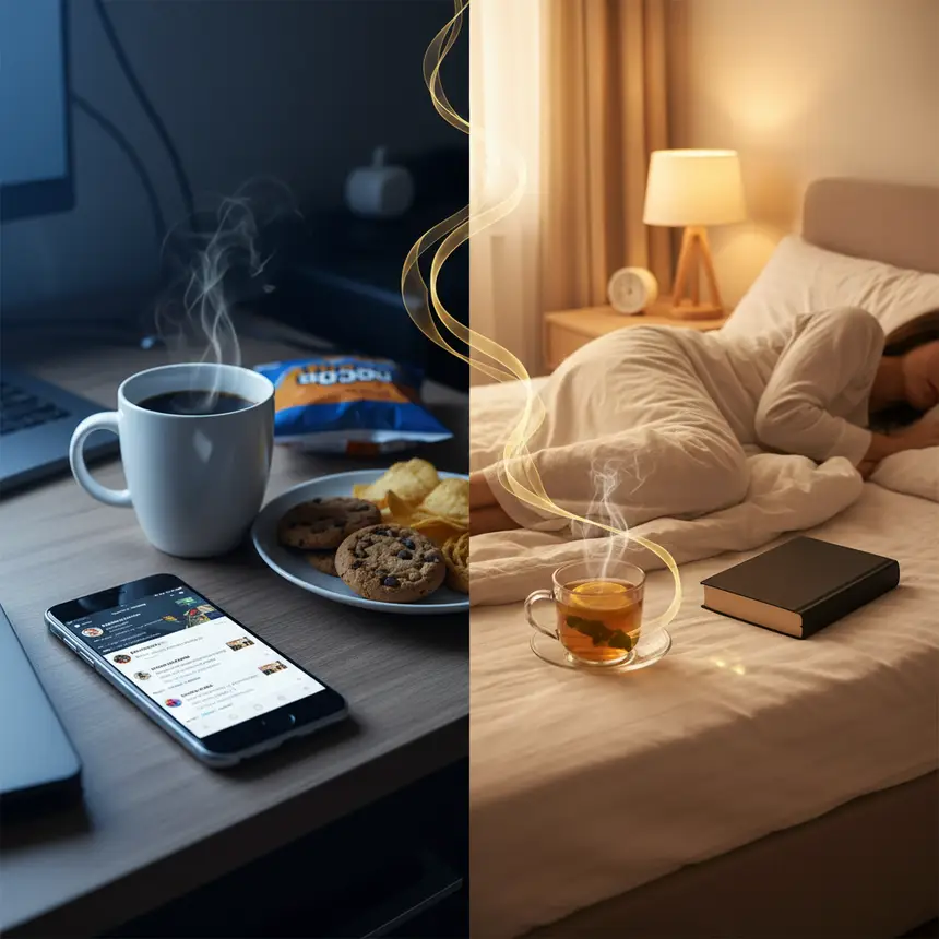 Sleep disruption habits and restful sleep environment