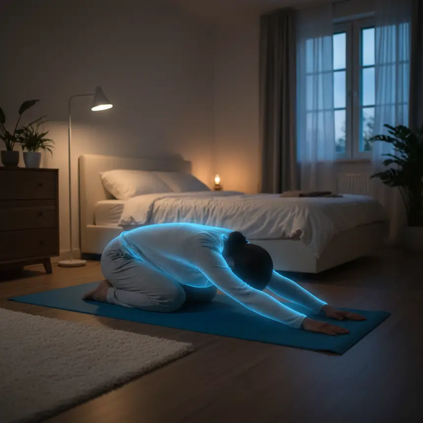 Restful sleep exercise and stretching