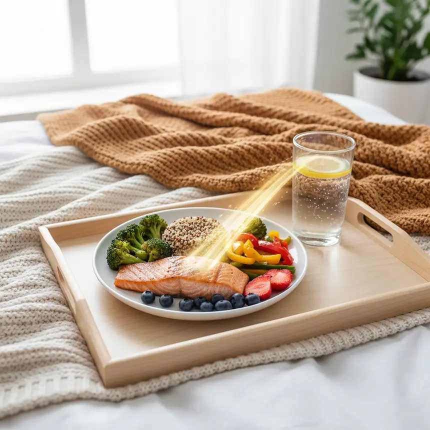 immune boosting diet, healthy sleep, stress management
