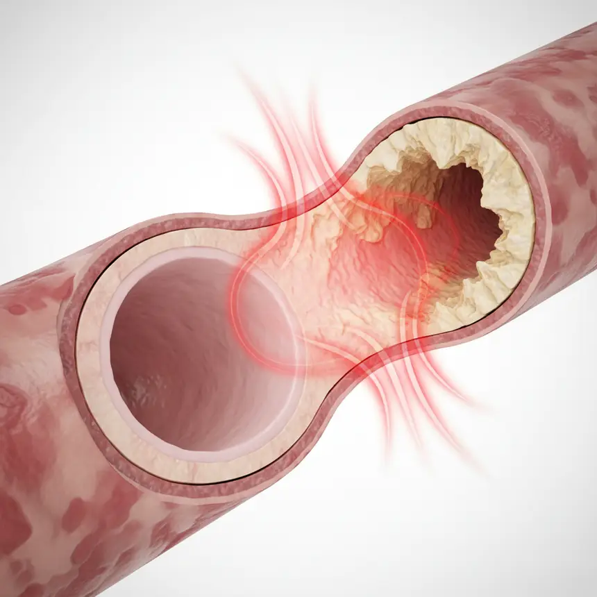 Vessel constriction, dietary impact