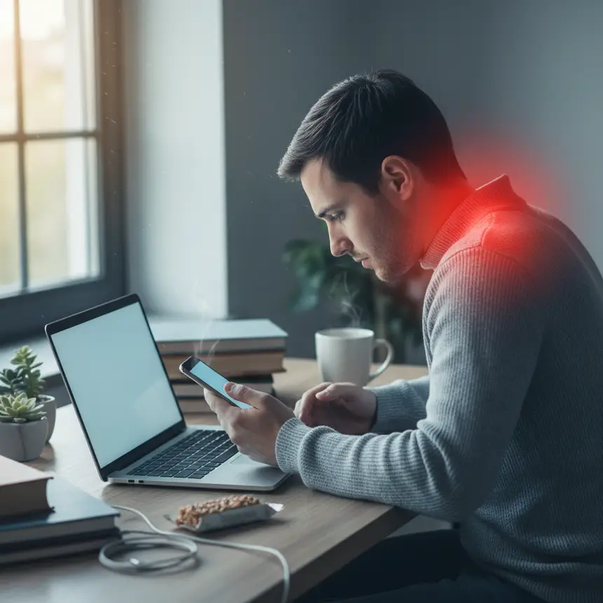 Poor posture, smartphone use, neck pain