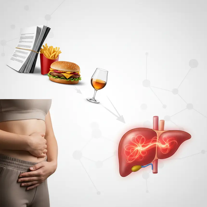 Liver health threats, modern stress