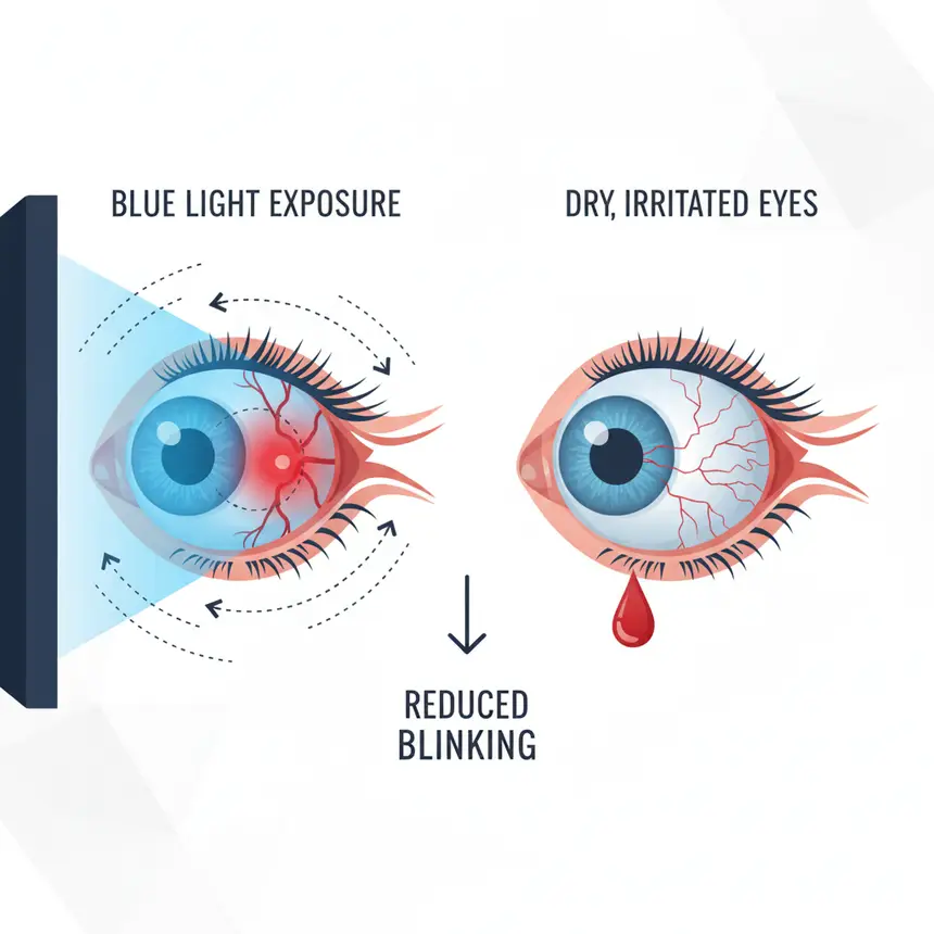 Causes of eye fatigue