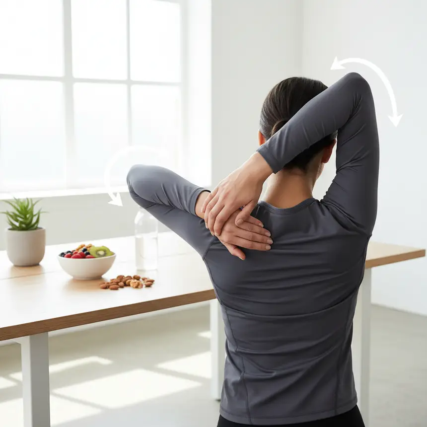 shoulder exercise routine, posture correction, healthy eating habits