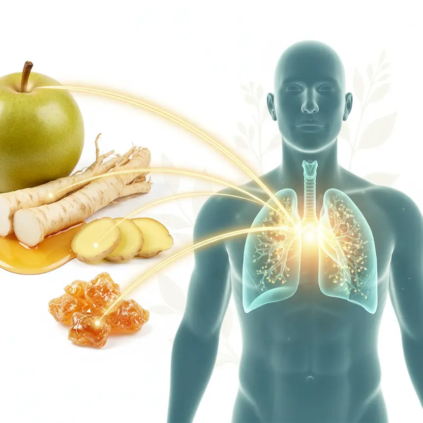 Pear bellflower ginger propolis, respiratory nutrients