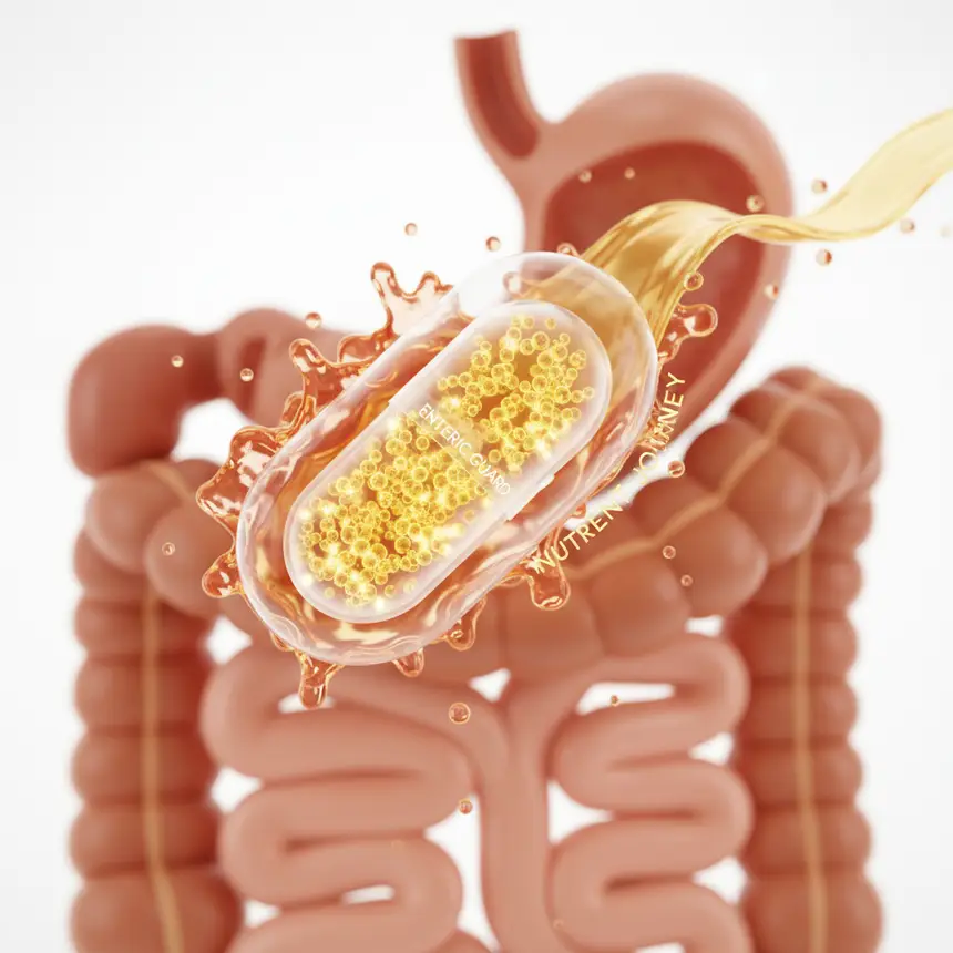 Probiotic capsule absorption