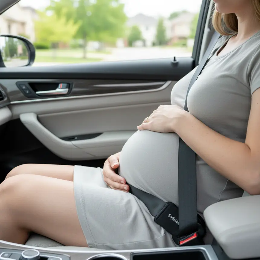 Pregnant woman car safety