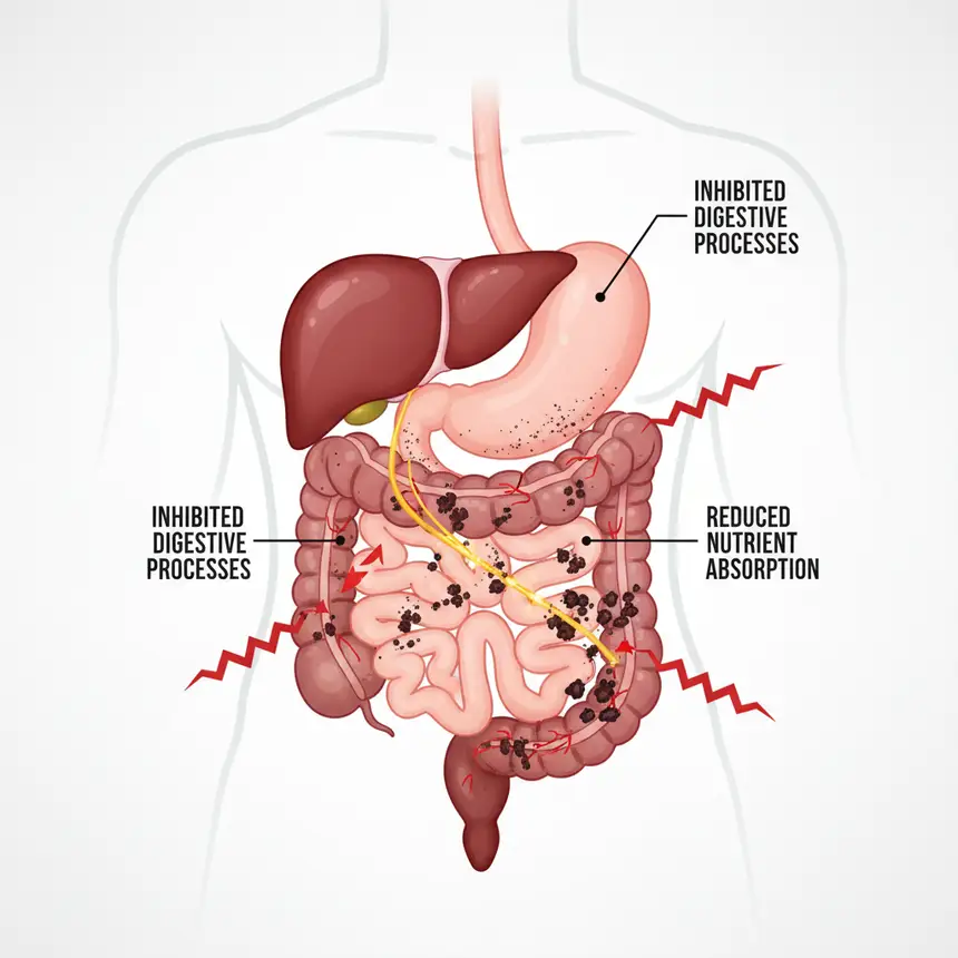 digestive system waste