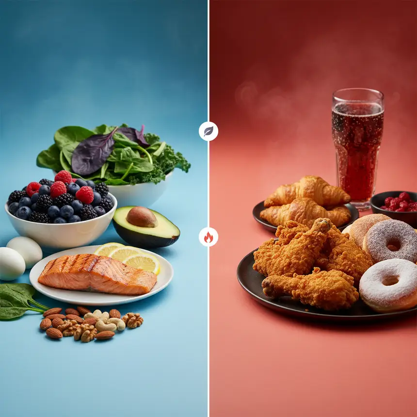 Healthy diet, nutrients, harmful foods, ovarian management