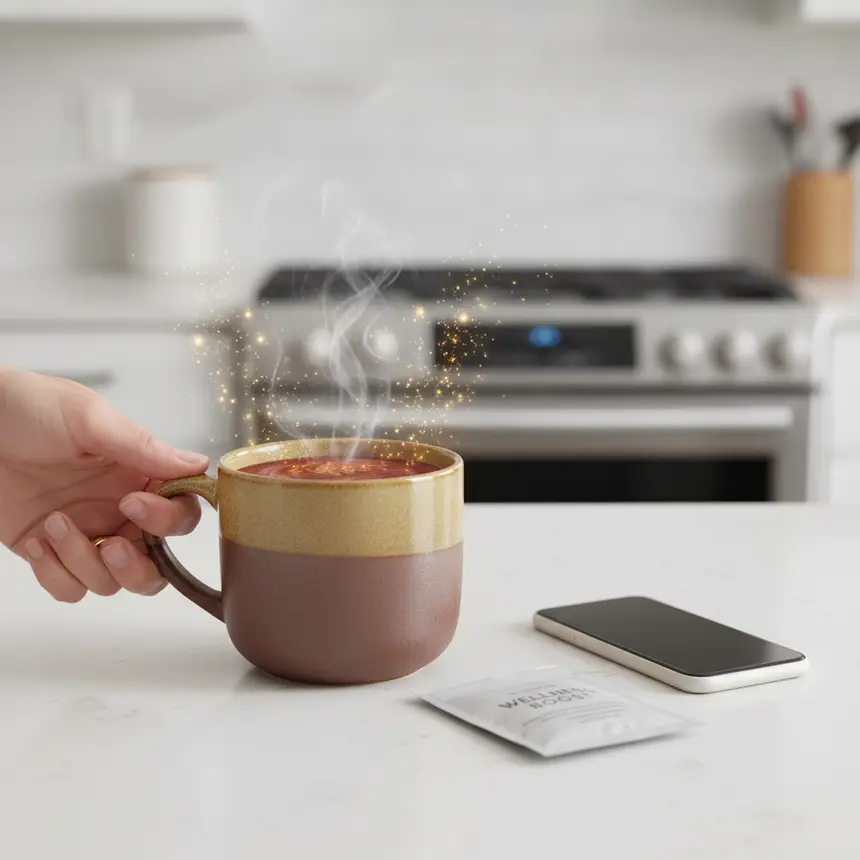 Health drink, warm beverage