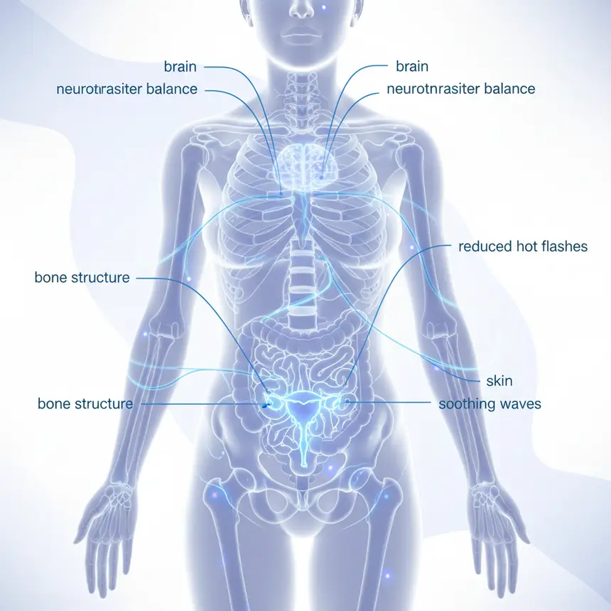 Menopausal hormone imbalance, estrogen decline, body system changes, women's health