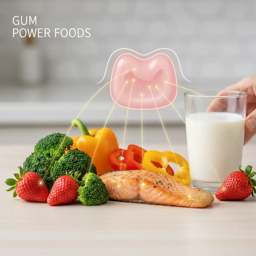 Nutrient-rich foods for gum health