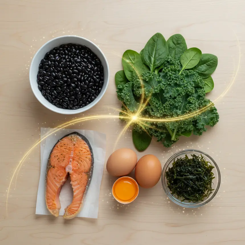Hair healthy nutrient foods