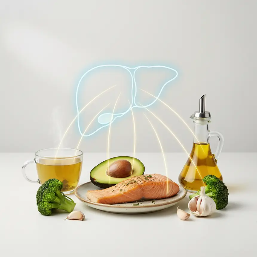 Liver health foods, antioxidant nutrients, detox foods