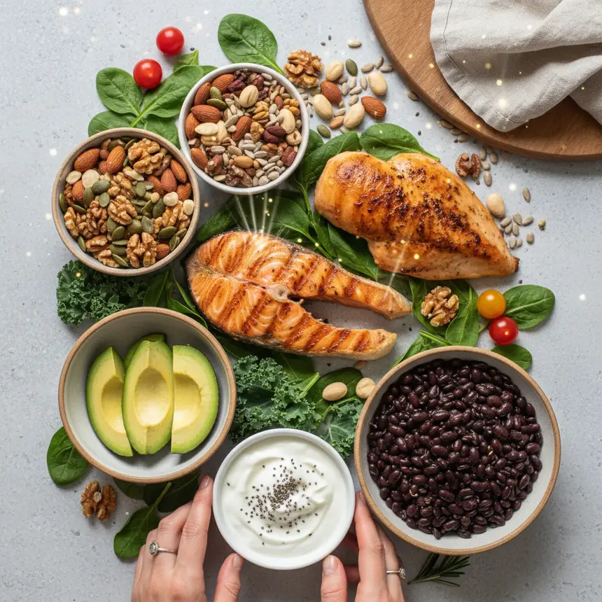 Nutrient intake strategies, healthy diet