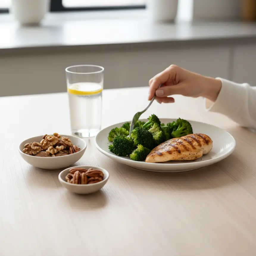A balanced healthy meal
