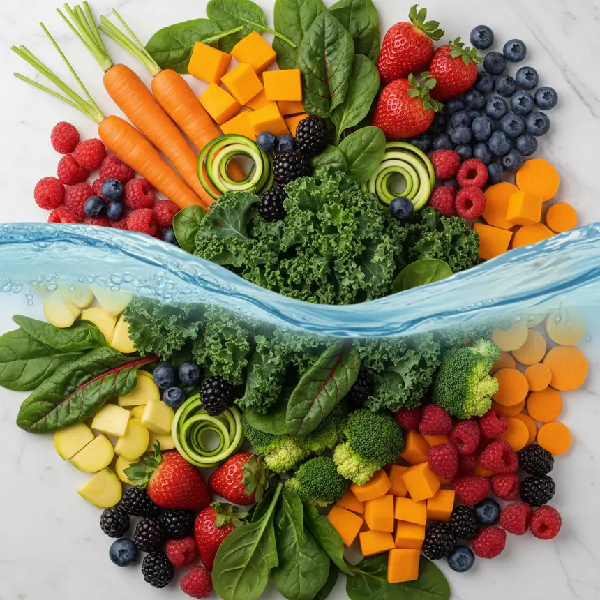 Balanced eye health diet