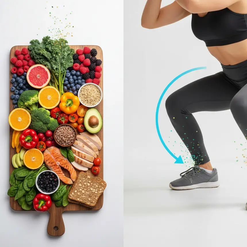 Nutrition diet exercise combination
