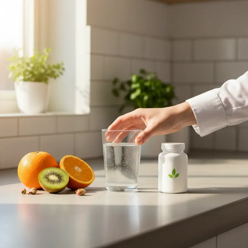 Healthy routine, Vitamin C intake, morning diet