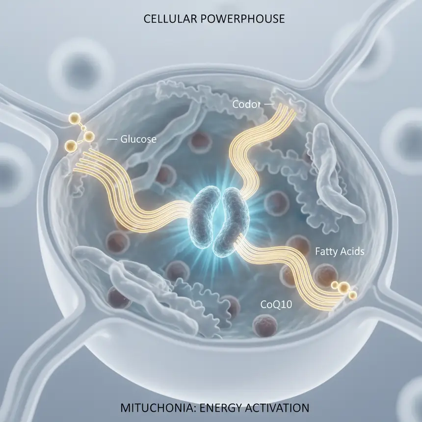 Cellular energy, mitochondria, antioxidant support