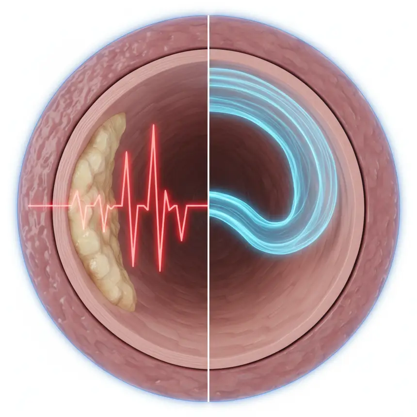 Artery plaque illustration