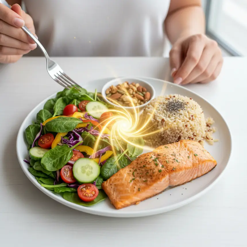 Healthy meal example