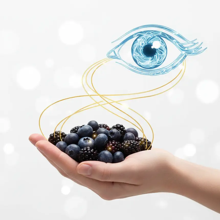 Anthocyanin berries eye protection